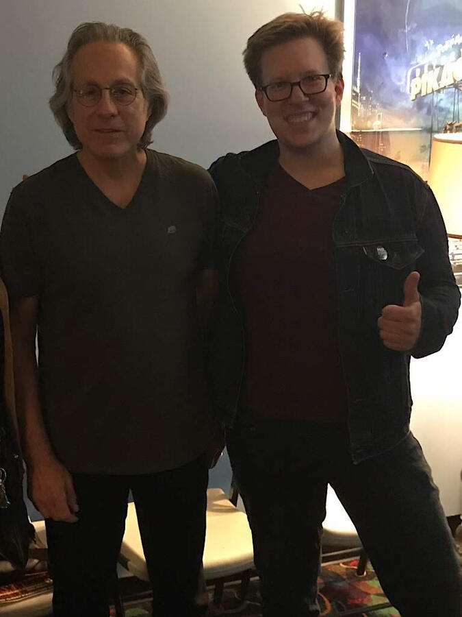 Following a gig at the Double E, my wife and I were invited backstage to meet Max Weinberg of E Street Band and Late Night with Conan O'Brien fame! He was a very nice, very down-to-earth guy.